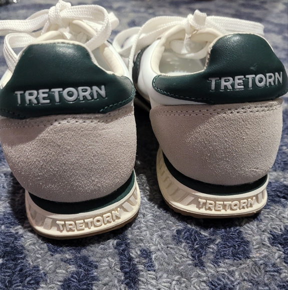 Tretorn Rawlins size 6.5 excellent condition dark/hunter green gray white retro - Picture 4 of 11